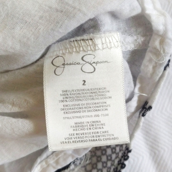 jessica simpson boho blouse & jeans matching outfit set 2T toddler girls - Picture 6 of 15